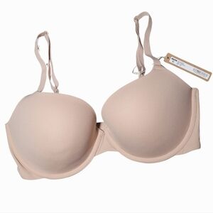 SKIMS Fits Everybody Push-Up Demi Bra – Mica – Size 36D NWT